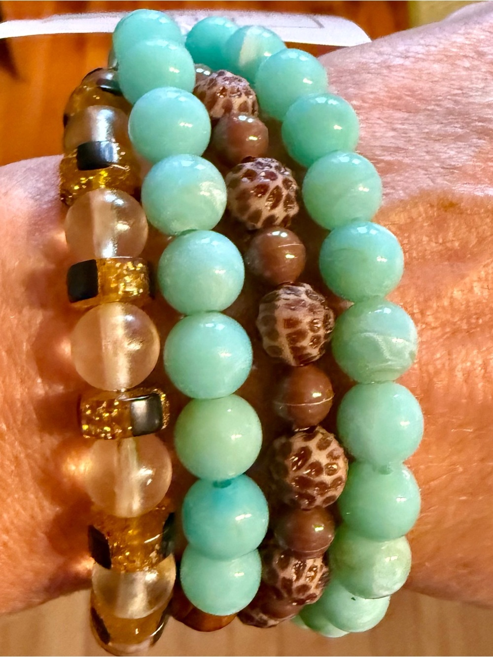 Small/medium Bead Stack Bracelet - Women Jewelry by Leetie